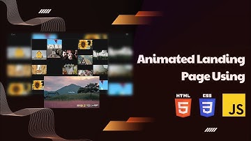 Landing page animation using HTML CSS and javascript (GSAP)
