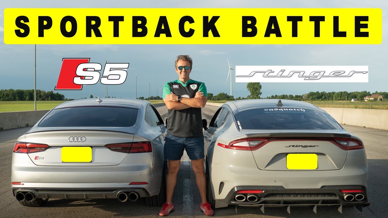 Kia Stinger GT takes on Audi S5 Sportback, Korean over Germans? Drag and Roll Race. YouTube
