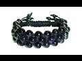 Tutorial: Triple shamballa bracelet / Тройной браслет шамбала