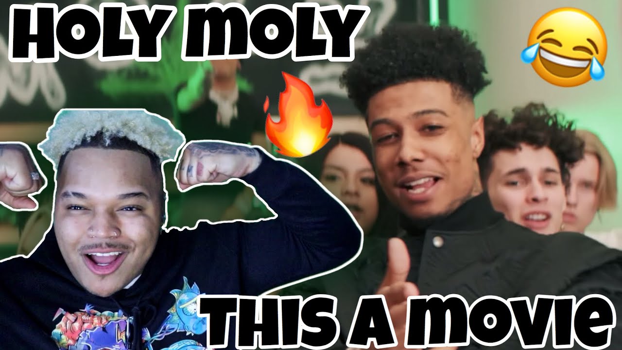 Blueface ft. NLE Choppa Holy Moly (Official Video) REACTION JessieT