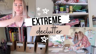 EXTREME DECLUTTER FOR BACK TO SCHOOL 📚