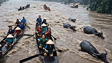 “Bão Lũ Kinh Hoàng Cuốn Trôi Mọi Thứ!” “พายุและน้ำท่วมทำลายทุกสิ่ง!” #baolu