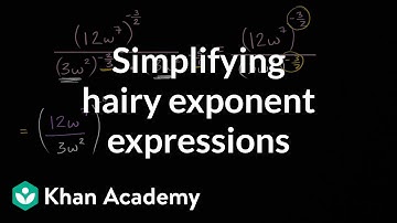 Simplifying hairy exponent expressions