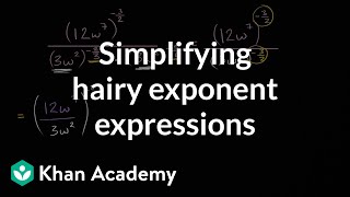 Simplifying hairy exponent expressions