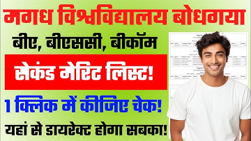 Magadh University UG 2nd Merit List 2025 | Magadh University UG second Merit List 2025 #admission