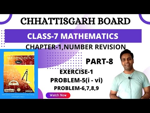 Class 7 I Math solution I chapter 1 I Number revision I Exercise 1I part 8 I chhattisgarh I C.G