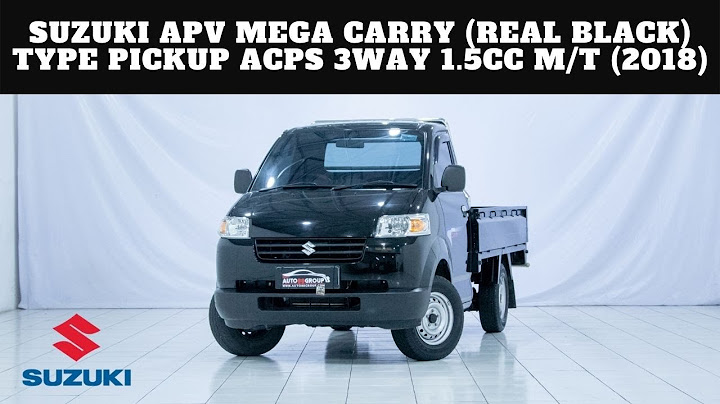 SUZUKI APV MEGA CARRY (REAL BLACK) TYPE PICKUP ACPS 3WAY 1.5CC M/T (2018)