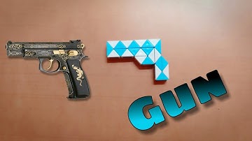 How to make a simple Gun or Pistol: Step by Step Tutorial: Rubik
