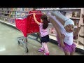 Playing Hide and Seek in toy store. Video for kids