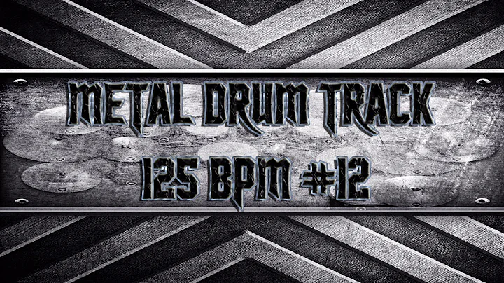 Simple Straight Metal Drum Track 125 BPM (HQ,HD)