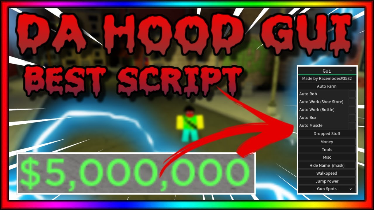 Roblox Free Da Hood Script Gui Auto Rob Kill All Get All Items More New Youtube - kill gui roblox script