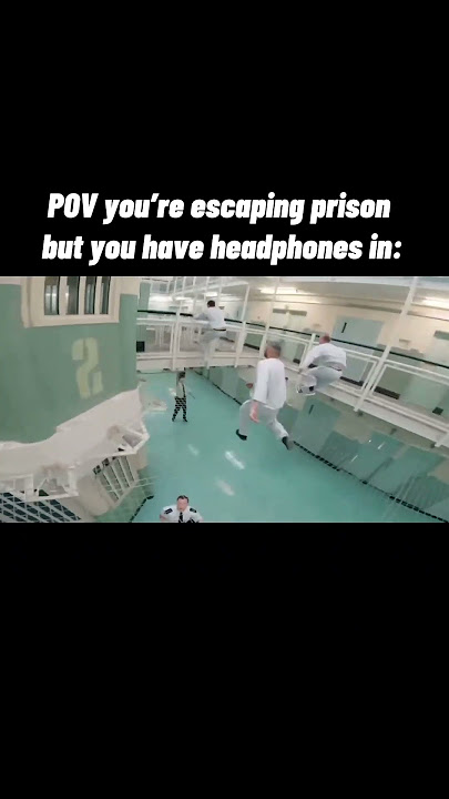 Escaping prison with headphones on be like: Video credits go to @STORROR. #shorts