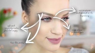 Eyebrow Routine 2016 │Soft & Natural Looking Brows │Karin Dragos