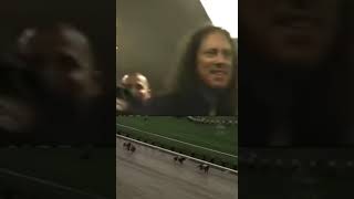 LARS ULRICH, JAMES HETFIELD AND KIRK HAMMETT REACTING TO ROB TRUJILLO WINNING HIS BIGGEST BET - RARE