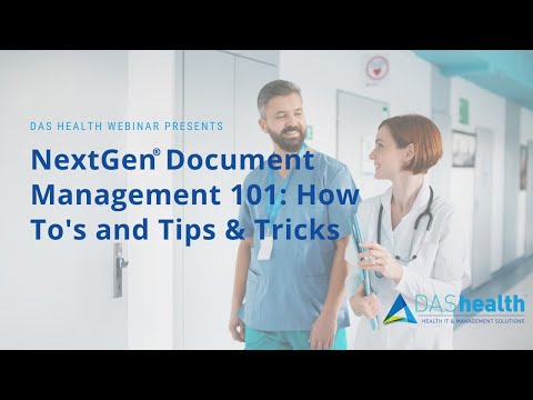 NextGen Document Management 101: How To’s and Tips & Tricks - YouTube