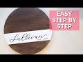 Easy Personalized lazy susan turntable Tutorial