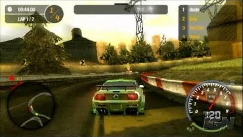 Need for Speed Most Wanted 5-1-0 Sony PSP Gameplay -
