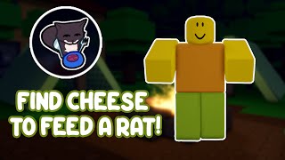 How to get Find Cheese To Feed A Rat Badge in buy food to feed your cat - Roblox