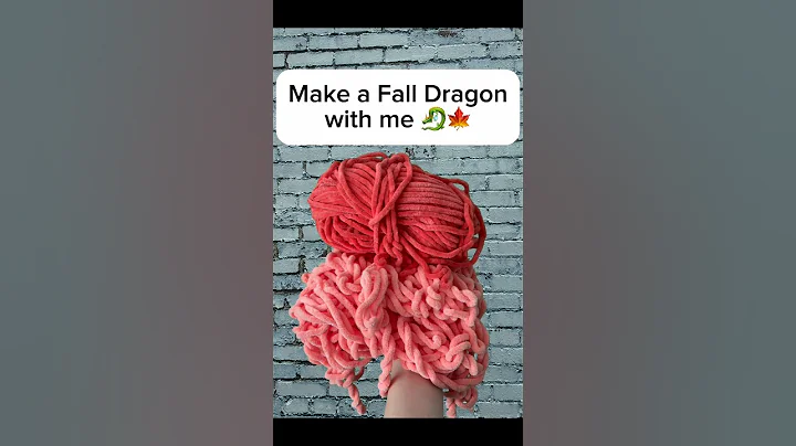 Make a 🍁Fall Dragon 🐉 with me   #crochet #dragon #amigurumi #crochetpattern ​⁠by @MomsStitchetti