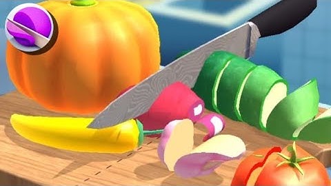 ASMR Cutting game! Relaxing sounds! Satisfying ASMR Video (Part 129)