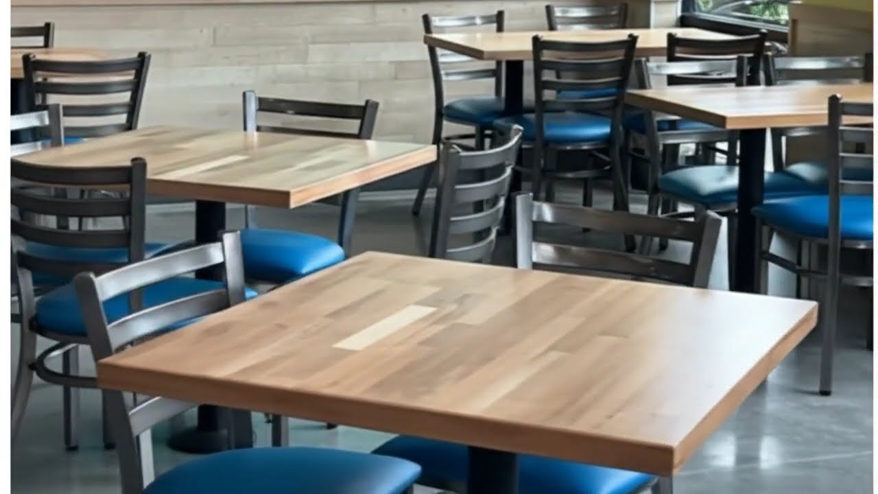 Beech Wood Butcher Block Restaurant Table Tops 11 Colors TableBaseDepot