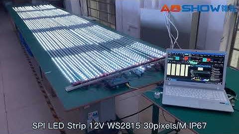 Aoshowled 12V WS2815 SPI RGB LED Pixel Strip Pixel to Pixel Double data 30pixels/M IP67 5M 150LEDs