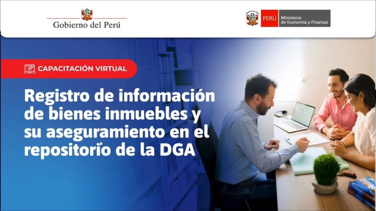 Registro de información de bienes inmuebles y su aseguramiento en el repositorio de la DGA