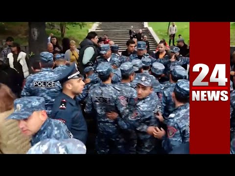 Քաղաքացիները մեքենաներով փակել են Բաղրամյան-Պռոշյան խաչմերուկը