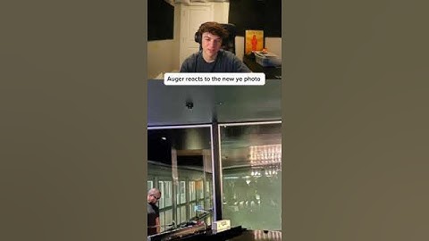 Auger Reacts To The New Kanye Photo #auger96 #kanyewest #reaction #shorts