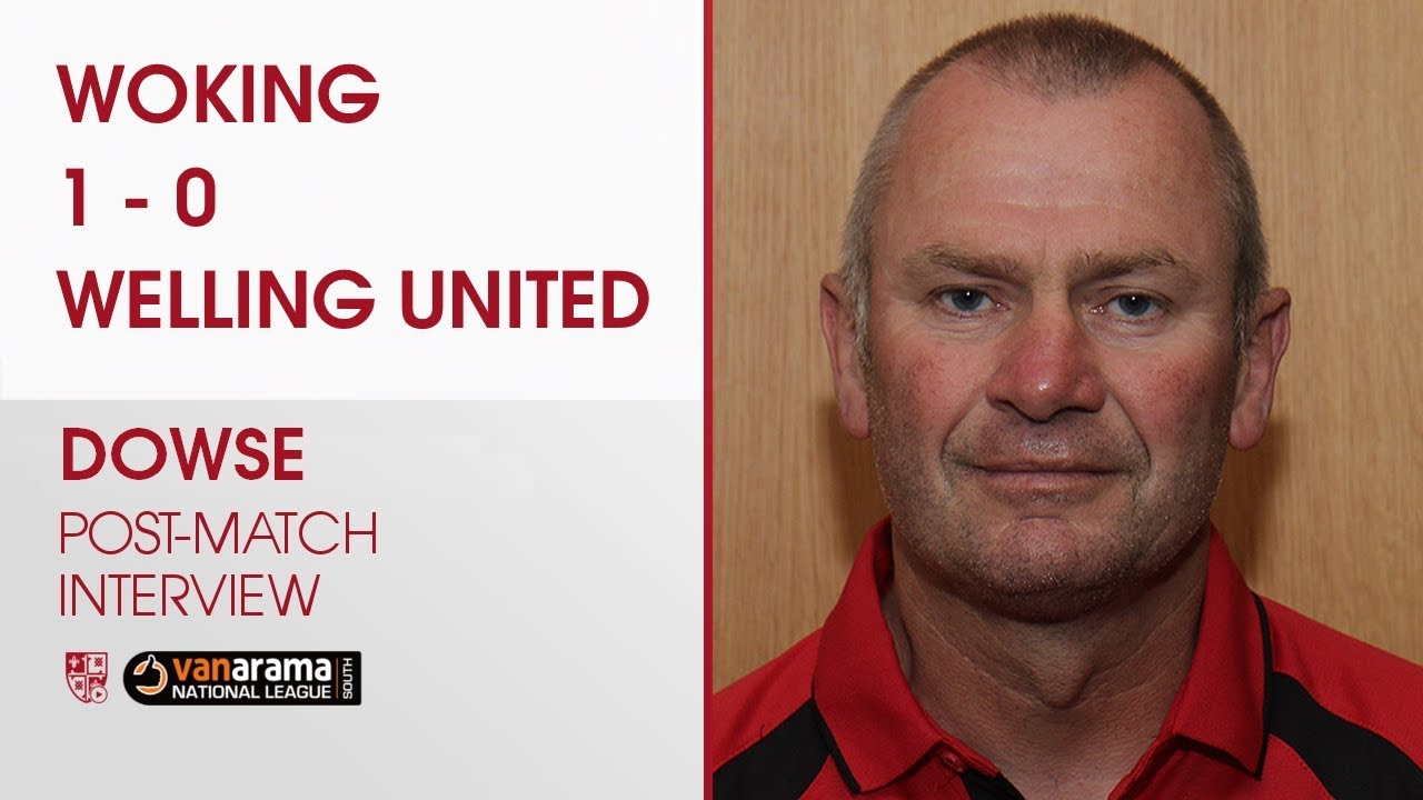 national league volley Woking 1 - 0 Welling United | Dowse Interview