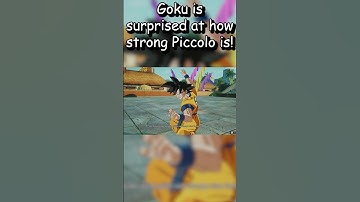 Goku is surprised at how strong Piccolo is! IN DRAGONBALL SPARKING ZERO! #shorts