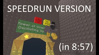 Tower of Orientating Oscillating Opinions (SPEED RUN in 8:57) | Roblox Juke's Towers of Hell