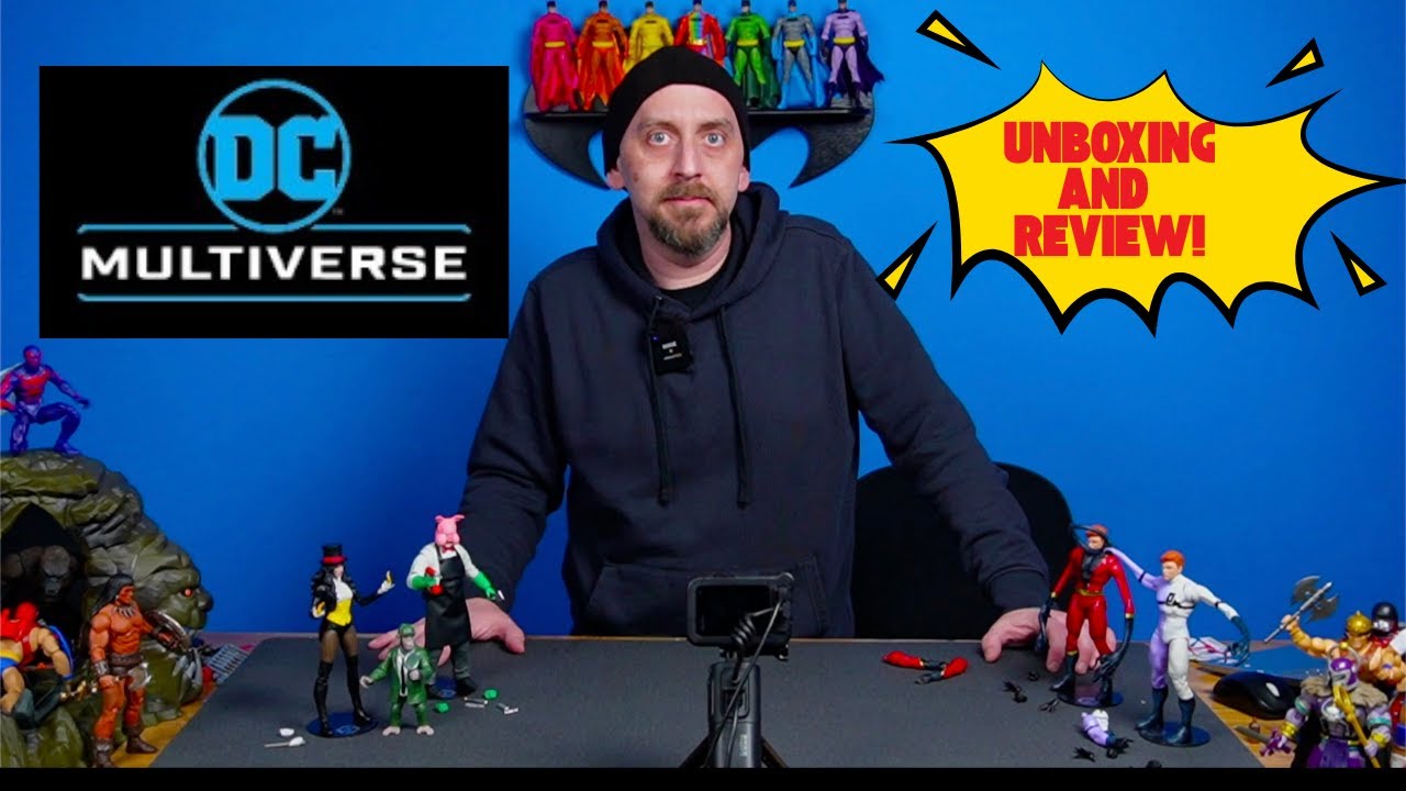 MCFARLANE'S ZATANNA, PROFESSOR PYG, AND ELONGATED MAN UNBOXING AND REVIEW