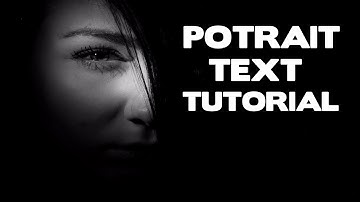 Potrait Text Effect Tutorial Using GIMP