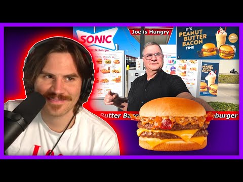 Joe Is Hungry: Sonic® New Peanut Butter Bacon SuperSonic™ Cheeseburger Review - Will Neff Reacts