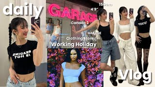 【Vlog】カナダワーホリ🇨🇦アパレルで働く女の一日！毎日がカルチャーショック！