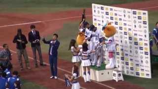20140927横浜DeNAベイスターズ　国吉が抑えて読売に勝利　梶谷筒香ヒーローインタビュー