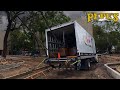Winching Out a Ryder Box Truck in DEEP Mud