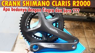Review Crank Shimano Claris R2000 50-34T  | Apa Bedanya Dengan Tiagra dan Sora