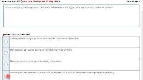 MGT111   Introduction to Public Administration Quiz # 01