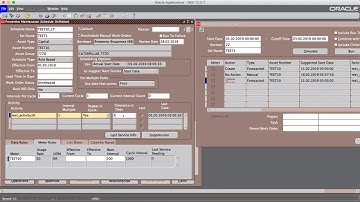 Oracle EAM Scheduling - Tolerance in days