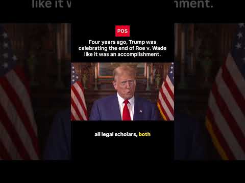 Four years ago, Trump was celebrating the end of Roe vs Wade like it was an accomplishment