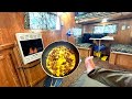 Ice Camping All American BREAKFAST! (frozen lake living)