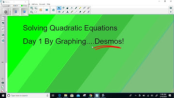 Solving Quadratics by Graphing using Desmos