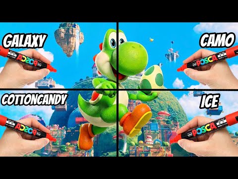 Drawing Yoshi in 4 Different Art Styles! by StudioOfArt