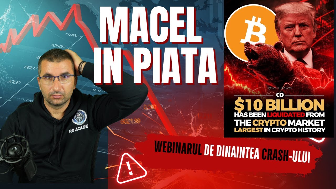 CRASH ISTORIC in BURSA si piata CRYPTO ! Webinarul de dinaintea CRASH-ului !
