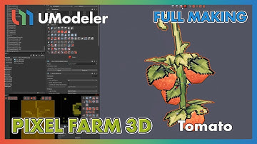 3D Modeling in Unity - Full Making Video of Modeling & Unwrapping Tomatoes in Pixel Farm 3D