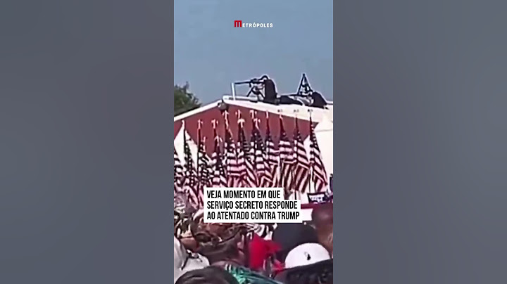 Veja momento em que Serviço Secreto americano responde ao atentado contra Trump