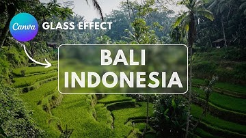 How to Create Glass Morphism in Canva | Modern & Aesthetic Design Tutorial