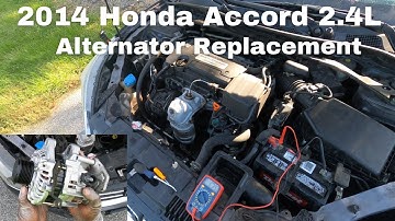 2013-2017 Honda Accord 2.4L Alternator Replacement